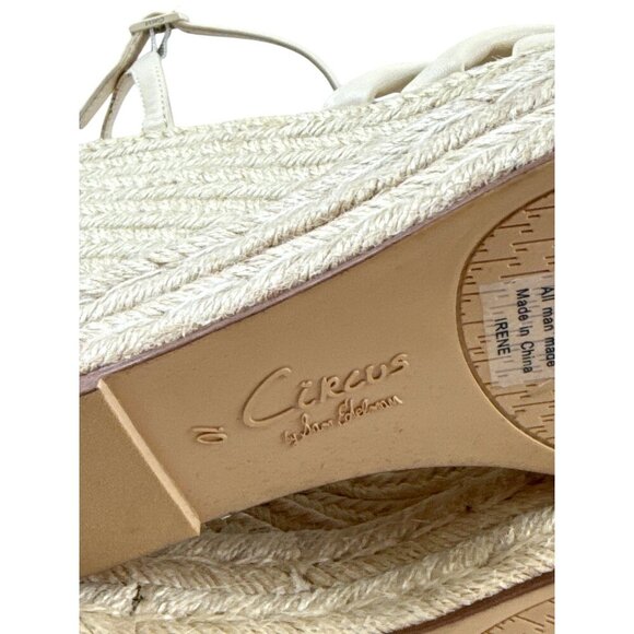 Circus Sam Edelman Irene Women's Sandal Wedge Espadrille Platform Ivory Size 10 - Picture 8 of 9